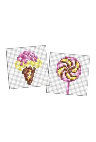 Diamentowa mozaika na magnes - LOL Lody 9x9cm Ideyka