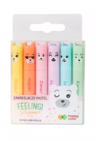 Happy Color Zakre�lacze mini Feelingi PASTEL 6 szt.