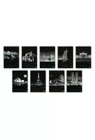 Elisa Zeszyt A5 Cities By Night kratka 80 kartek 10 szt.