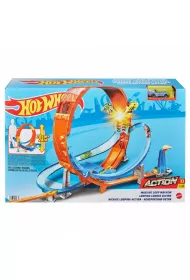 Hot Wheels Tor samochodowy Kaskaderska Gigaptla Zestaw Mattel
