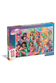 Puzzle 60 el. Maxi Super Kolor Winx Clementoni