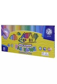 Astra Kredki o��wkowe pastelowe okr�g�e 50 szt.