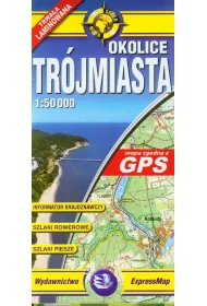 Okolice Tr�jmiasta Mapa turystyczna laminowana
