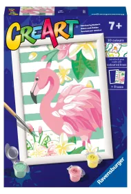 Malowanie po numerach CreArt - R�owy flaming Ravensburger