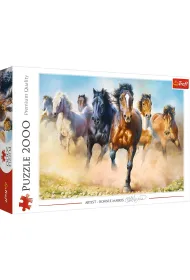 Puzzle 2000 el. Galopuj�ce stado koni Trefl