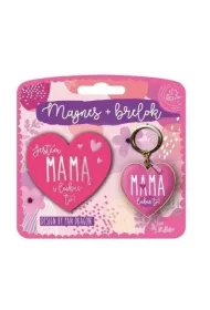Zestaw brelok + magnes Jestem Mam�