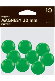 Magnesy Grand 30 mm zielone op. 10 sztuk