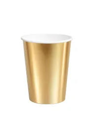 Godan Kubeczki papierowe z�ote 250ml 6 szt