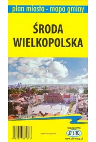 Plan miasta z map� gminy �roda Wielkopolska 1:5 000