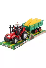 Traktor z przyczep� i kukurydz� Trifox