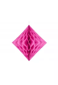 PartyDeco Diament bibu�owy ciemny r�owy 20cm