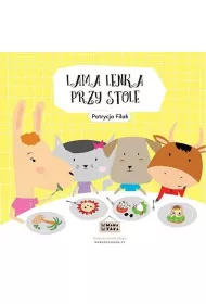 Lama Lenka przy stole