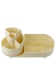 LeanToys Organizer na kosmetyki obrotowy be�owy