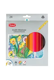 Toma Kredki o��wkowe tr�jk�tne 24 szt.