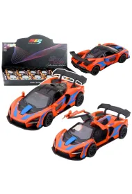 Samoch�d metalowy na nap�d pomara�czowy 1:32 LeanToys