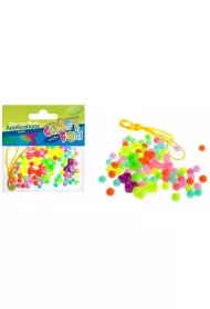 Craft with Fun Koraliki do nawlekania wielokolorowe