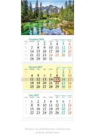 Lucrum Kalendarz 2027 tr�jdzielny Tatry