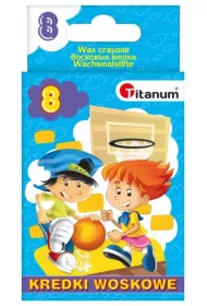 Titanum Kredki woskowe 8 szt.