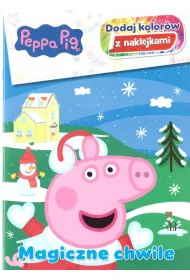 Magiczne chwile. �winka Peppa. Dodaj kolor�w z naklejkami