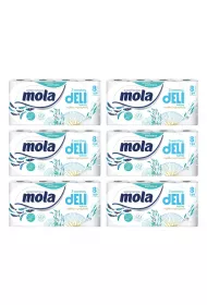 Mola Papier toaletowy morski zapach 3-warstwowy zestaw 6 x 8 szt.