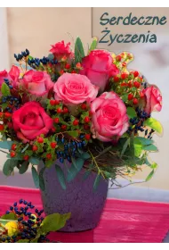 Karta Karnet Serdeczne �yczenia wycinane B6LW MIX