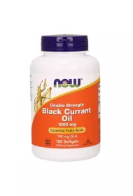 Now Foods Black Currant Oil - Olej z Czarnej Porzeczki 1000 mg Suplement diety 100 kaps.