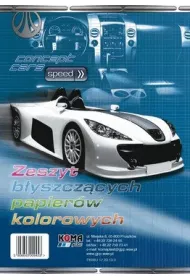 Koma-Plast Zeszyt papier�w kolorowych A5 b�yszcz�cy
