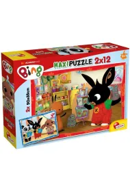 Puzzle 2x12 el. Super Maxi. W szkole Lisciani