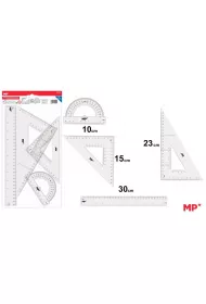 Mp Main Paper Zestaw geometryczny przezroczysty 4 elementy
