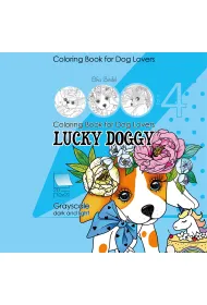 Kolorowanka antystresowa 200x200 20 kartek usztywniana 2D brokat Lucky Doggy 4