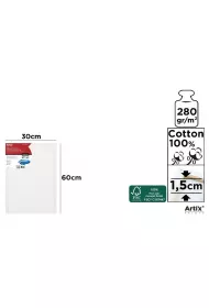 Artix Podobrazie 30x60x1,5cm 280G/m2