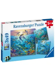 Puzzle 3x49 el. Podwodne �ycie Ravensburger