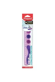 Linijka KidyLearn Concetration 20cm fiolet MAPED