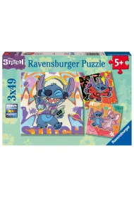 Puzzle dla dzieci 3x49 el. 2D Disney Stitch Ravensburger