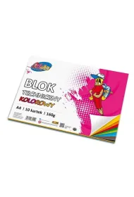 Alfa Pastello Blok techniczny A4 kolorowy 10 kartek