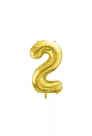 PartyDeco Balon foliowy 2 jasny z�oty 72cm