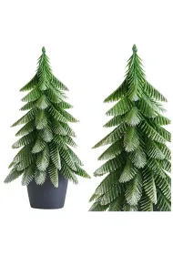 LeanToys Choinka ozdobna Srebrne wyko�czenie 22x10cm