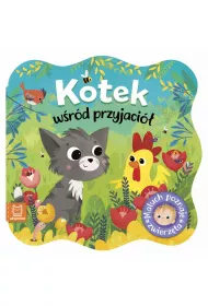 KOTEK W�R�D PRZYJACIӣ. MALUCH POZNAJE ZWIERZ�TA