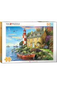 Puzzle 104 The Cottage Lighthouse by Dominic Davison 6704-6024 Eurographics