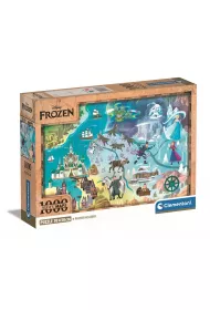 Puzzle 1000 el. Compact Disney Maps Frozen Clementoni