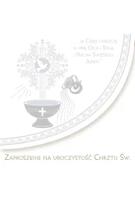 Zaproszenie chrzest Pol Mak zkw chr 40767 Pol Mak