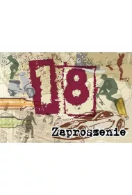 Kukartka Zaproszenie ZZ-051 Urodziny 18 5 szt.