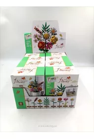 KLOCKI KONSTR KWIATY BUKIET 10X13X6 MIX8 DISPL8