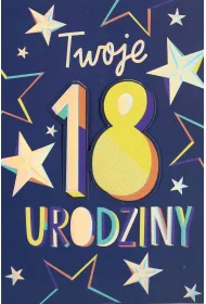 Karnet okazjonalny B6 z kopert� 18 Urodziny PAN DRAGON HM200-3105