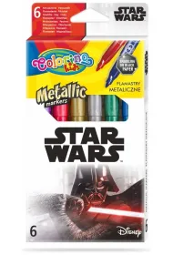 Patio Flamastry metaliczne Colorino Kids Star Wars 6 szt.