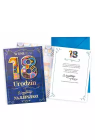Kukartka Karnet Urodziny 18