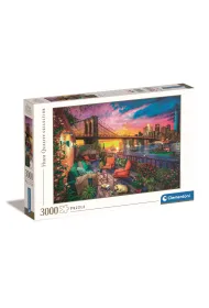 Puzzle 3000 el. Manhattan Balcony Sunset Clementoni