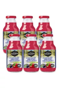 Sady Wincenta Sok 100% jabkowo-porzeczkowy naturalnie mtny toczony NFC Zestaw 6 x 330 ml