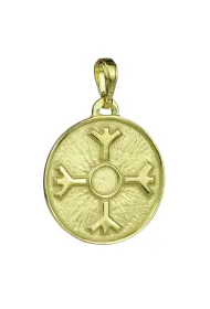 Sotis Amulet Ochronny Algiz Ag925 + Au 24kar, 3,4g