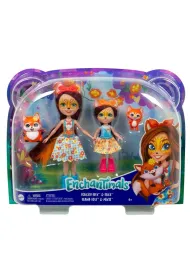 Enchantimals Felicity i Feana Fox Lalki siostry 2-pak HCF81 Mattel